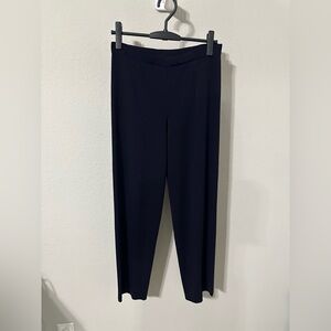 Misook Navy Blue Straight Leg Pull up Pants XS